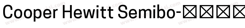 Cooper Hewitt Semibo字体转换